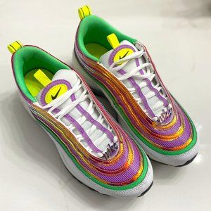 Nike Air Max 97 WHITE/LEMON VENOM-ELECTRO GREEN-FUCHSIA GLOW